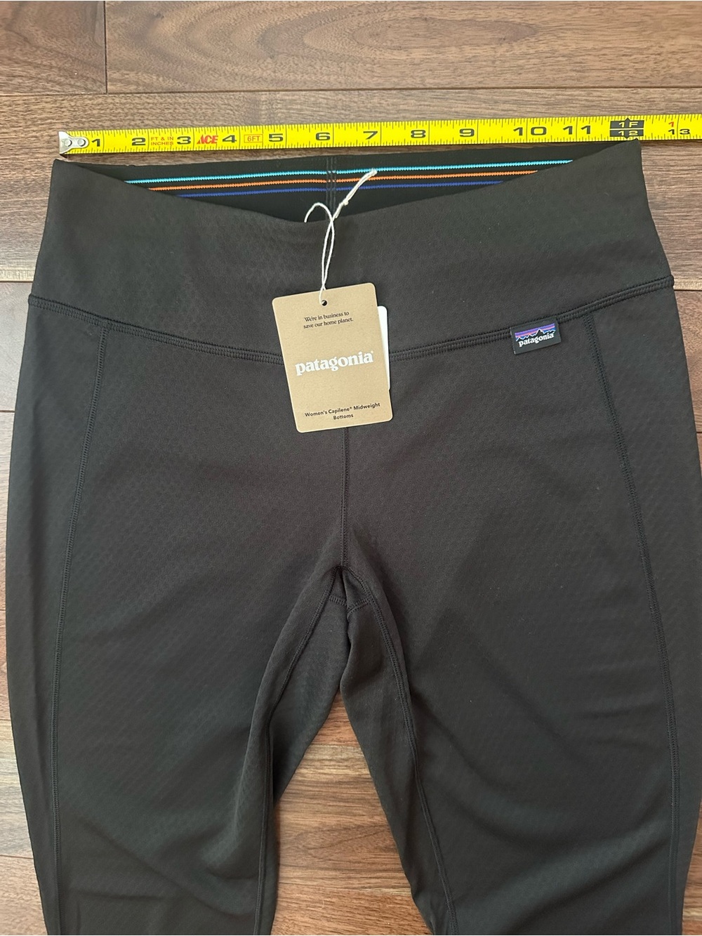 NWT Patagonia Women's Capilene® Midweight Bottoms in Black; Size XS - Picture 11 of 15